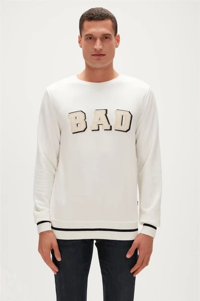 BAD BEAR ERKEK FELT CREWNECK 23.02.12.013 - 2
