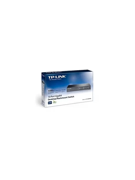 TP-LINK TL-SG1016D 16-Port 10/100/1000Mbps Tak ve Kullan % 40 Enerji Tasarruflu Gigabit Switch - 3