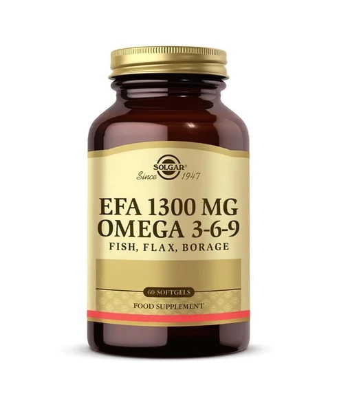 Solgar Efa 1300 mg Omega 3 6 9 60 Kapsül ürün görseli 1
