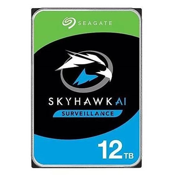 12 Tb Seagate 3.5 Skyhawk Sata 7200rpm 256mb 7/24 Guvenlık St12000ve001 (5 Yıl Resmı Dıst Garantılı)