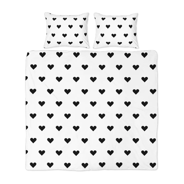 Helen George Siyah Kalpli  Çift Kişilik Nevresim Seti - Resim 6