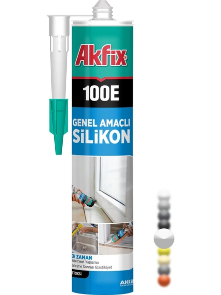 Akfix 100E Genel Amaçlı Silikon 280ML Beyaz