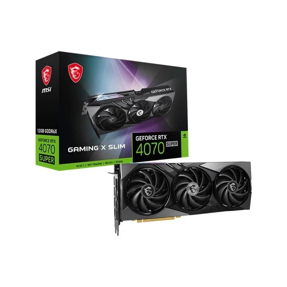 Msı Geforce Rtx4070 Super 12g Gamıng X Slım 12gb Gddr6x 192bıt Ekran Kartı