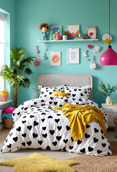 Helen George Siyah Kalpli  Çift Kişilik Nevresim Seti - Resim 4