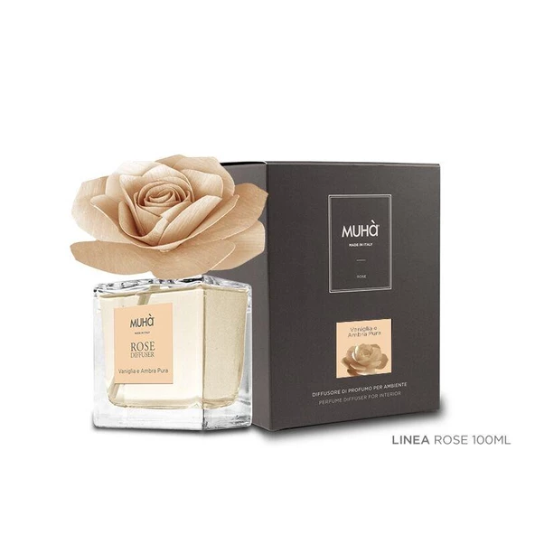 Muha Rosa Room Freshener Diffuser Vanilla and Pure Amber 100 ml - 2