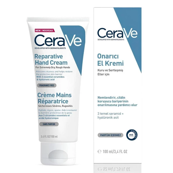 Cerave Reperative Hand Cream 100 ml Onarıcı El Kremi