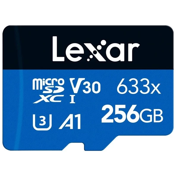 256gb Lexar Lsdmı256bb633a 633x Mıcrosdxc Hıgh-performancec10 A1 V30 U3 Hafıza Kartı