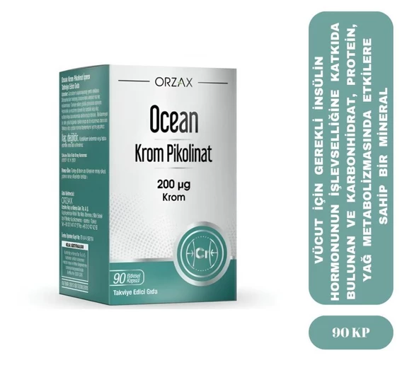 Ocean Krom Pikolinat 200 mcg 90 Kapsül