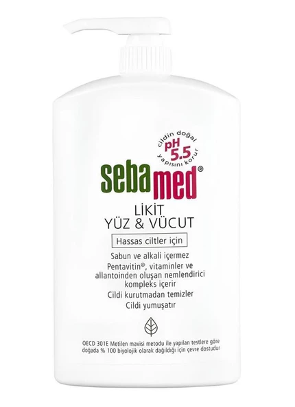 Sebamed Likit Liquid Face & Body Wash 1000 ml