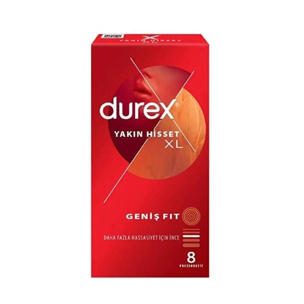 Durex Yakın Hisset Xl İnce 8li