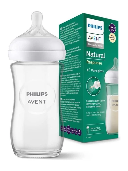 Philips Avent SCY933/01 Natural Response 240 ml Cam Biberon