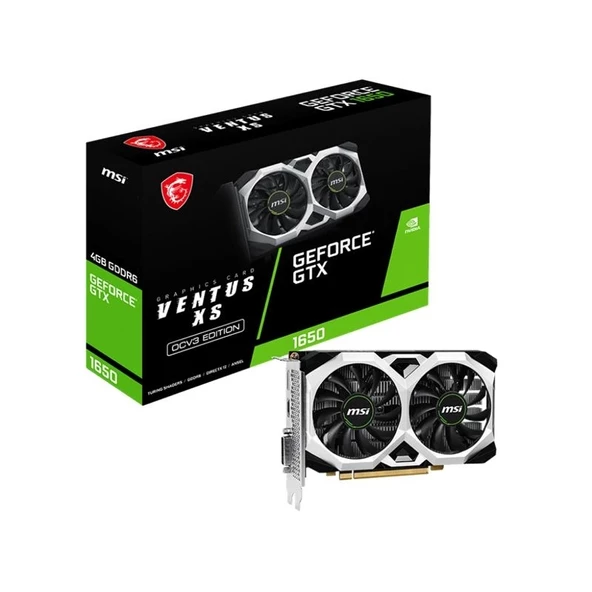 Msı Geforce Gtx1650 D6 Ventus Xs Ocv3 4gb Gddr6 128bıt 1xhdmı 1xdp 1xdvı Ekran Kartı