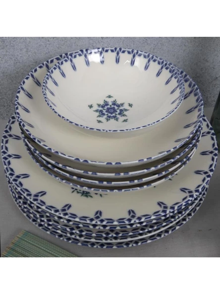 Güral Porselen Camelia 24 Parça 6 Kişilik Bone Yemek Takımı Dg 1654 - 3