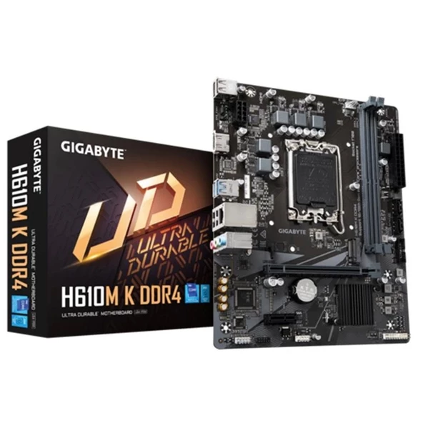 Gıgabyte H610m-k Ddr4 3200mhz 1xhdmı 1xm.2 Usb 3.2 Matx 1700p (12. / 13. Ve 14. Nesil İşlemci Uyumlu)