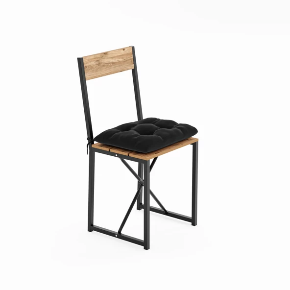 Eportatif Mutfak Sandalyesi Mİnderli Salon Balkon Atlantik Sandalye Çam 1497 - 3