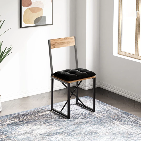 Eportatif Mutfak Sandalyesi Mİnderli Salon Balkon Atlantik Sandalye Çam 1497