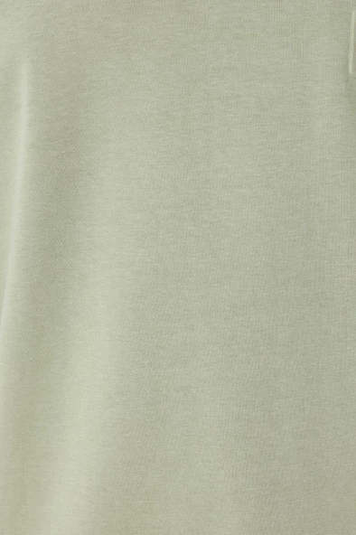 Koton Slogan Baskılı Sweatshirt Fermuarlı Yaka Pamuklu - 6