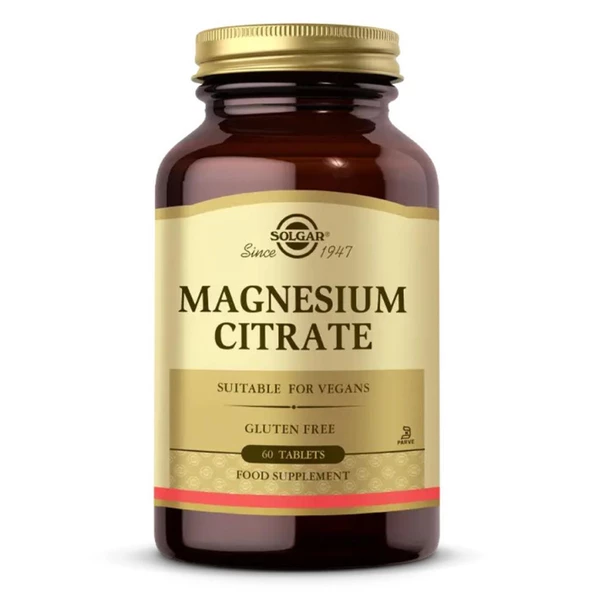 Solgar Magnesium Citrate 200 mg 60 Tablet ürün görseli 1