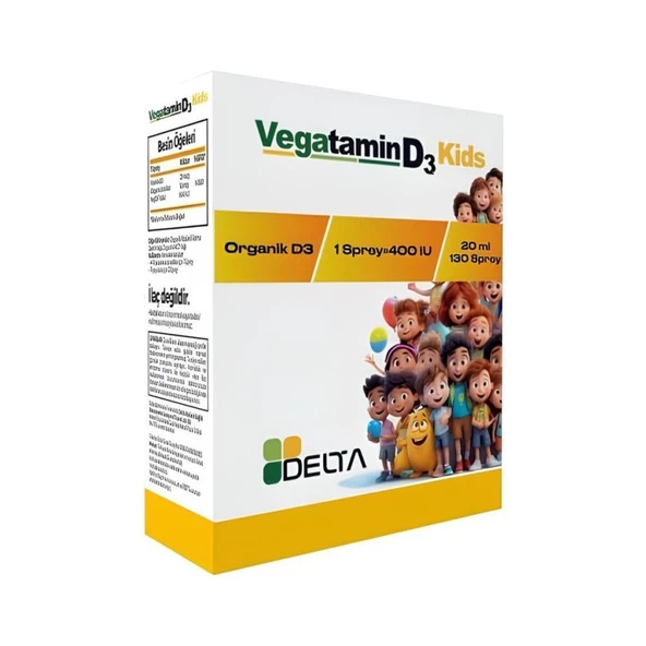 Delta Vegatamin D3 Kids 130 Sprey 20 ml