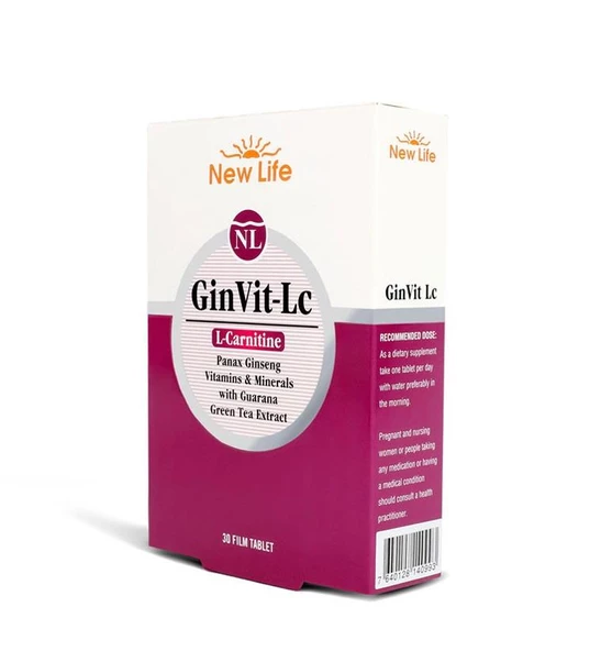 New Life Ginvit LC L-Carnitine 30 Tablet