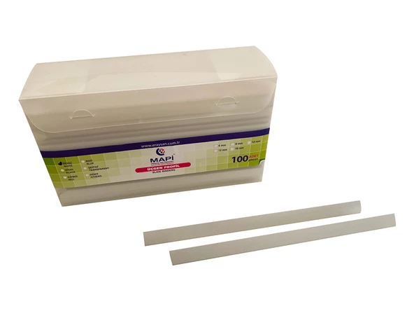 MAPİ 10MM ÜÇGEN PROFİL BEYAZ 100 AD.