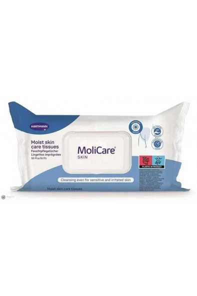 MOLICARE HARTMANN MOLİCARE SKİN NEMLİ CİLT BAKIM MENDİLİ 50 Lİ 1 PAKET