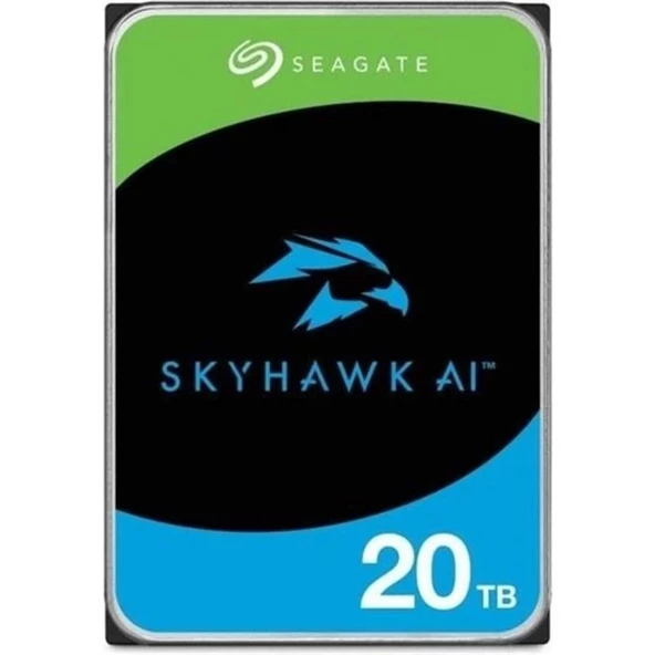 20 Tb Seagate 3.5 Skyhawk Aı Sata 7200rpm 256mb 7/24 Guvenlık St20000ve002 (5 Yıl Resmı Dıst Garantılı)