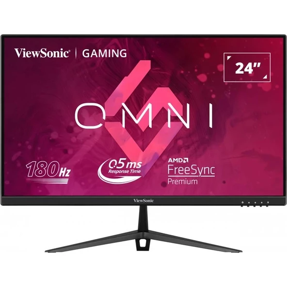 23.8 Vıewsonıc Vx2428 Ips 0.5ms 180mhz 2xhdmı 1xdp Fhd 1920x1080 Hoparlör Çerçevesiz Freesync Gamıng Vesa Siyah