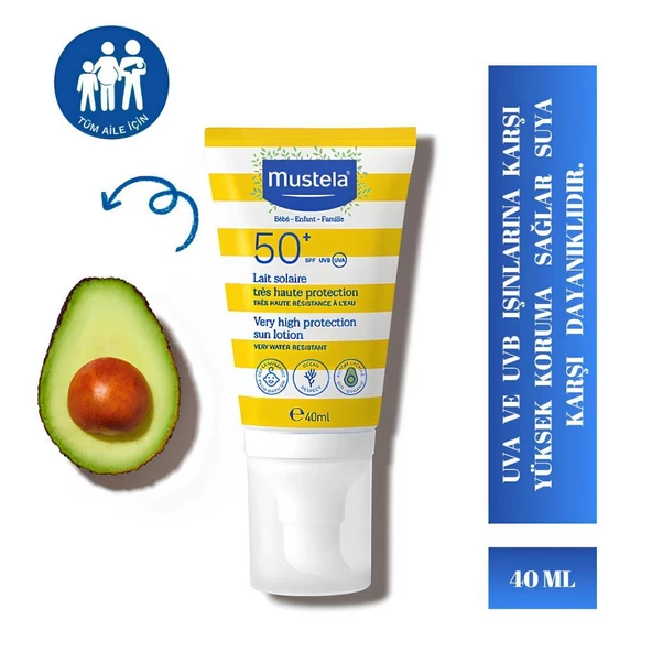 Mustela Çok Yüksek Koruma 50 Faktör Güneş Losyonu 40 ml