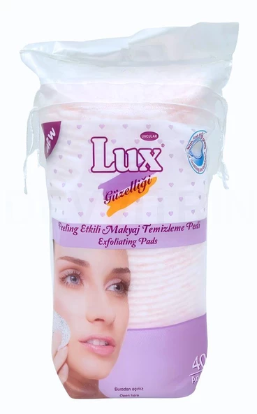 Lux Peeling Etkili Makyaj Temizleme Pamuğu 40 Adet