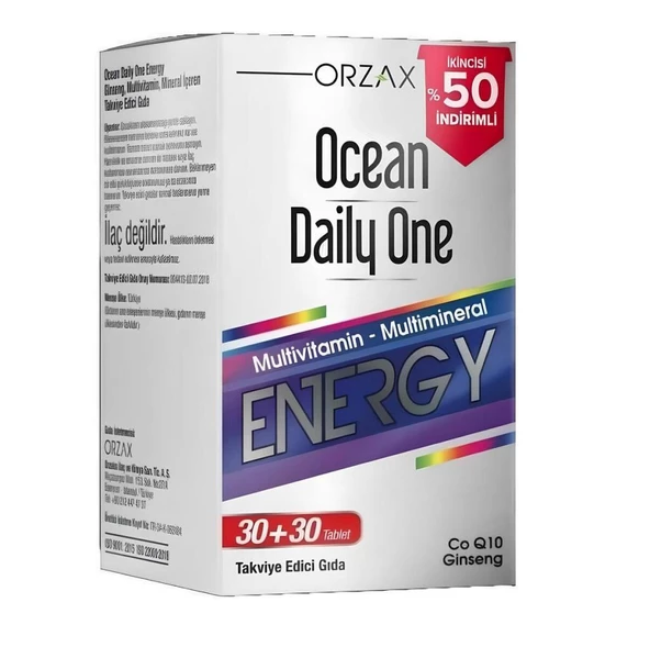 Ocean Daily One Energy 60 Tablet 2.%50 İndirimli
