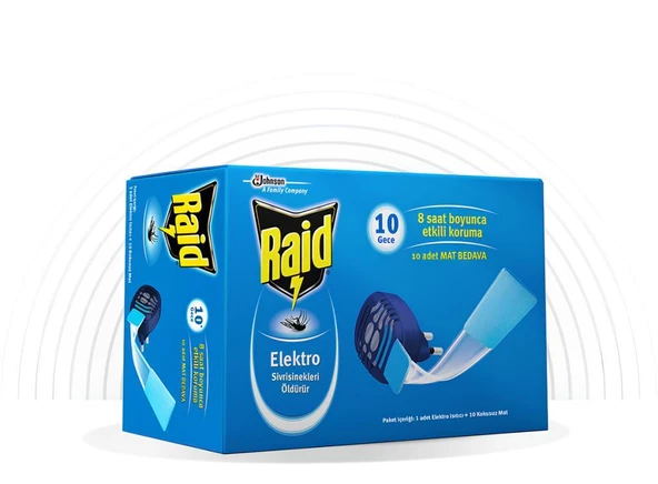 Raid Elektro Cihaz + 10 Mat Tablet