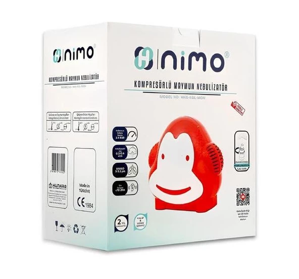 Nimo Nebulizator Çocuk Maymun Figürlü (HNK-NBL-MON)