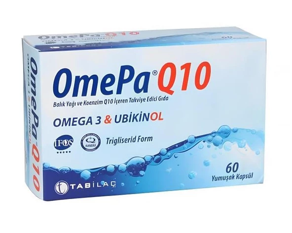 Omepa Q10 Omega 3 Ubiquinol 60 Kapsül ürün görseli 1