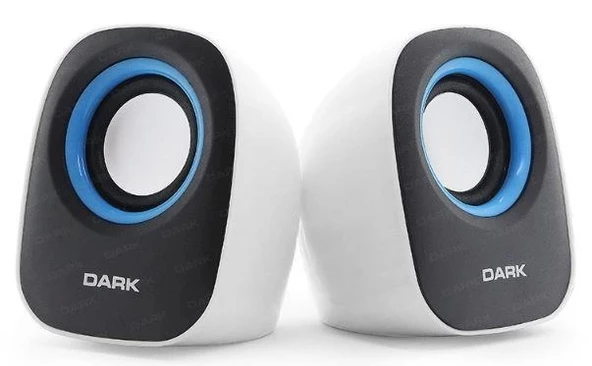 Dark Dk-ac-sp100 1+1 Multımedya Usb Speaker Beyaz