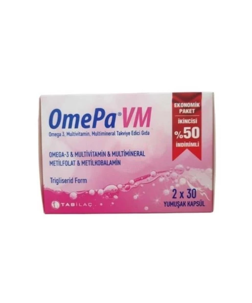 Omepa VM 30 Kapsül - İkincisi %50 İndirimli