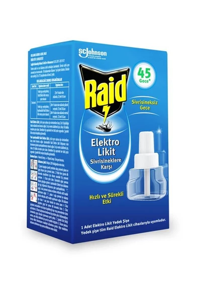 Raid Elektro Likit Yedek 45 Gece