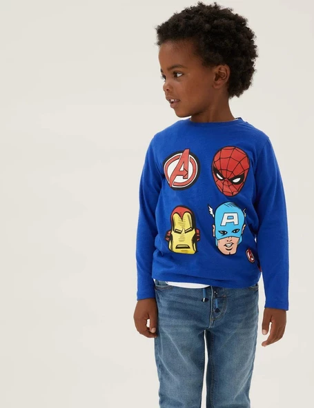 Spiderman Uzun Kollu Çocuk Tişört - 4