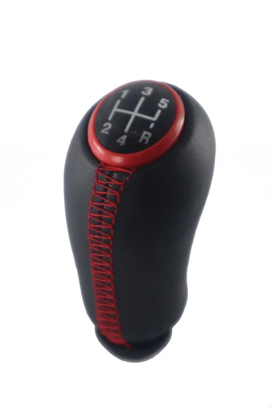 Renault Symbol Deri Kaplama Kırmızı Çerçeve Vites Topuzu M399D - Resim 2