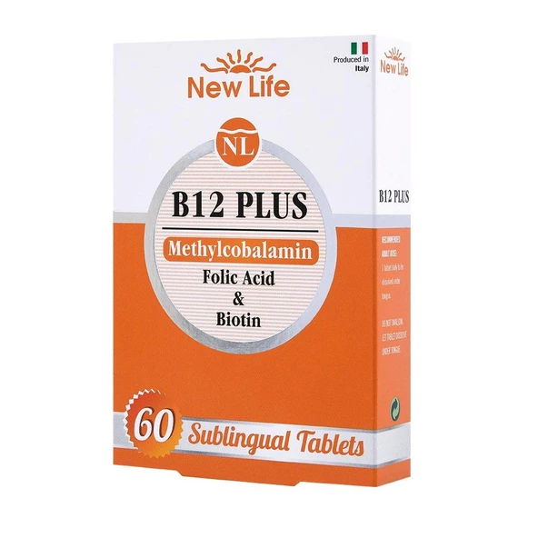 New Life B12 Plus Dilaltı 60 Tablet