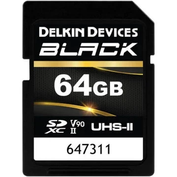 DELKIN DEVICES BLACK 64GB SD UHS-II U3 V90 Hafıza Kartı