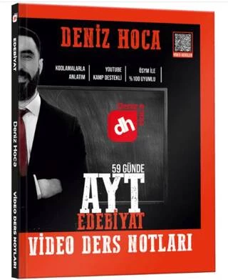 DENİZ HOCA 59 GÜNDE AYT EDEBİYAT VİDEO DERS NOTLARI  KR AKADEMİ