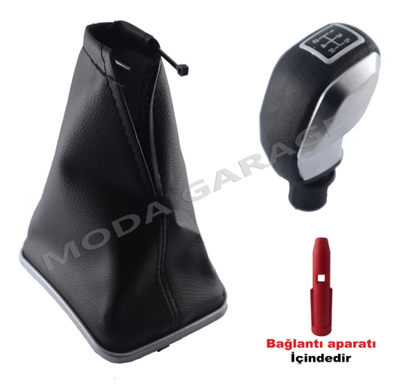 Fiat Punto Krom Çerçeve Vites Körüğü Ve Gri Mat Vites Topuzu M11009 ürün görseli 1