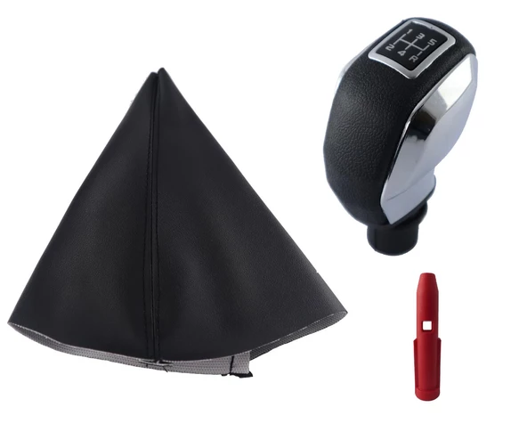 Peugeot 308 Vites Körüğü Ve Krom Spor Vites Topuzu M10922 - Resim 2