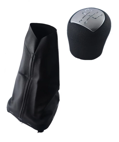 Renault Kangoo Gri Mat vites topuzu Ve Çerçeveli Vites Körüğü M10863 - Resim 2