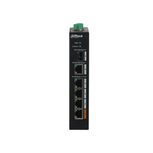 Dahua Pfs3106-4et-60-v2 4 Port 10/100 + 1xgb Rj45/sfp 60w Poe Endustrıyel Swıtch