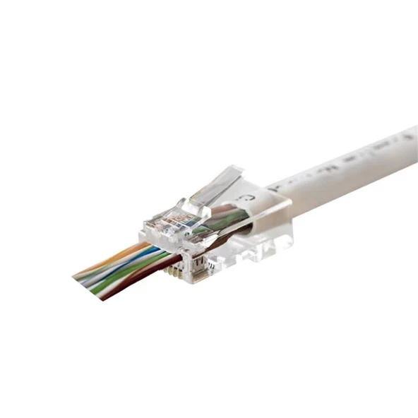 Orıng Mpc6u3ez Cat6 Plug U/utp Ezrj45 Yeni Nesil Altın Uç Konnektör 100 Lü Paket