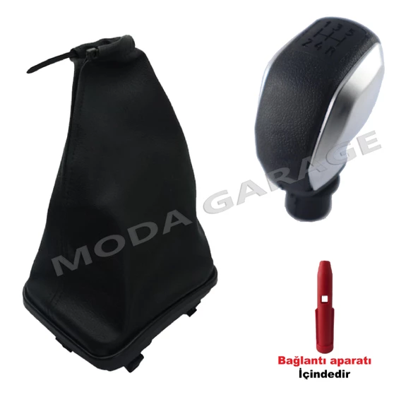 Fiat Punto Gri Spor Vites Topuzu Ve Çerçeveli Vites Körüğü M11013 ürün görseli 1