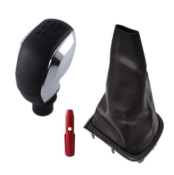 Renault Megane 3 Siyah Vites Körüğü Ve Krom Spor Vites Topuzu M11274 - Resim 2