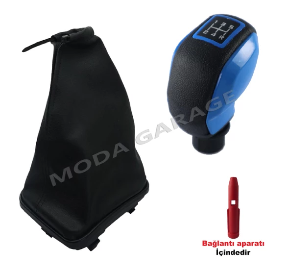 Fiat Punto Mavi Spor Vites Topuzu Ve Çerçeveli Vites Körüğü M11027
